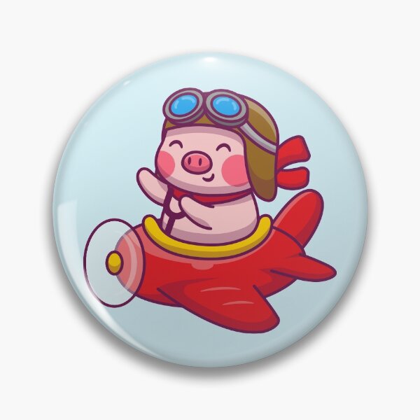 Item preview, Cute Pig Pilot designed and sold by kalud-zoldyck.