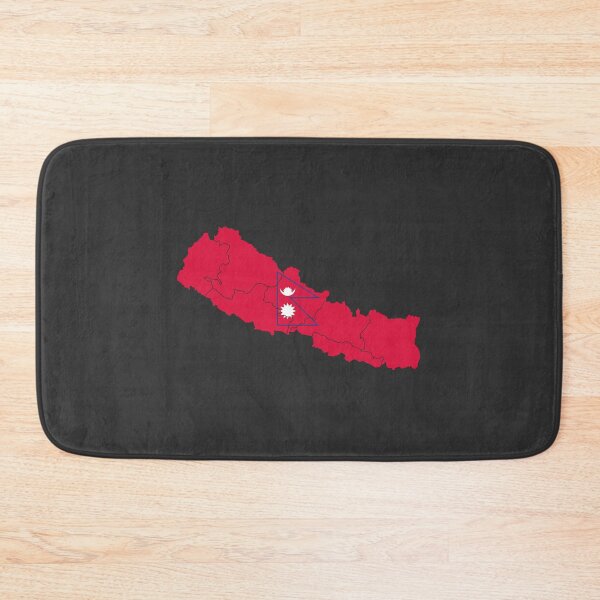 Item preview, Nepal Flag Map with regions designed and sold by Alo.