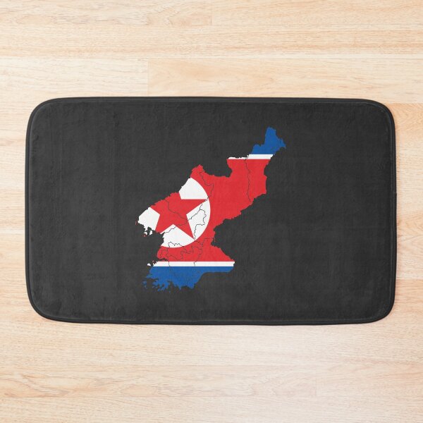 Item preview, North Korea Flag Map with regions designed and sold by Alo.