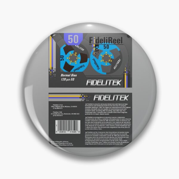 Artikelvorschau, Fidelitek FideliReel 50 Typ 1 Kassette (Vorder- und Rückseite) entworfen und verkauft von B-96-J.