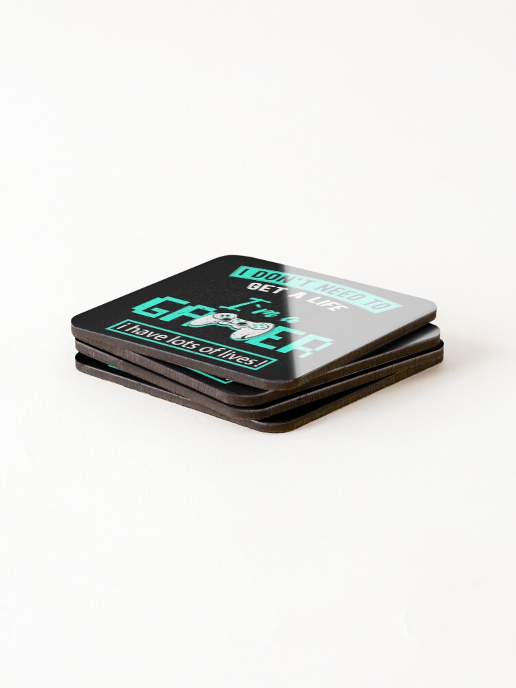 Thumbnail 4 of 5, Coasters (Set of 4), Gamer Life Controller designed and sold by ProMySign.