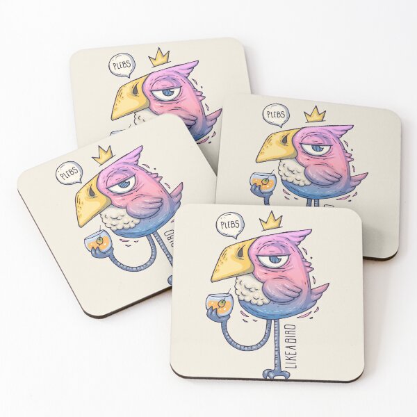 Item preview, Flamingo enjoying a drink designed and sold by kalud-zoldyck.