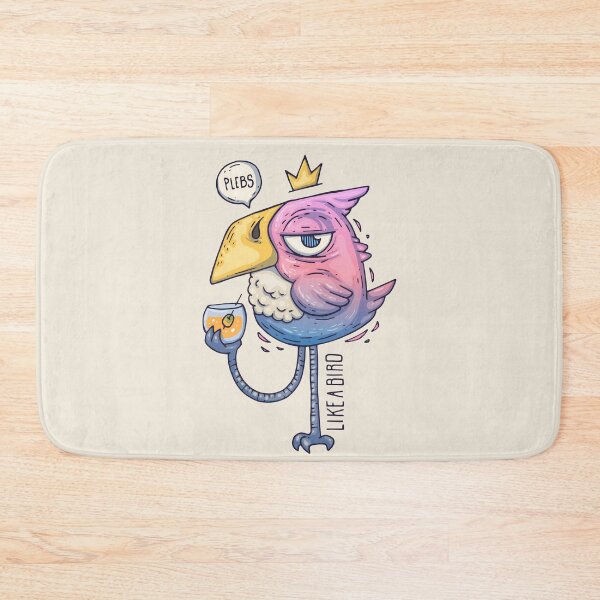 Item preview, Flamingo enjoying a drink designed and sold by kalud-zoldyck.
