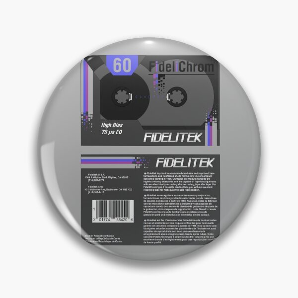 Item preview, Casete Fidelitek FideliChrom 60 tipo 2 (anverso y reverso) designed and sold by B-96-J.