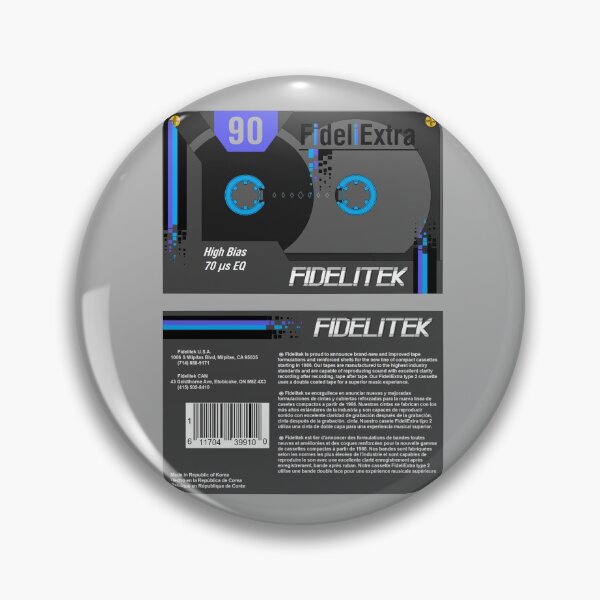 Item preview, Fidelitek FideliExtra 90 type 2 cassette (front and back) designed and sold by B-96-J.