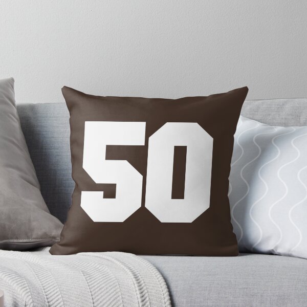 Item preview, 50 Number Cleveland Sports Fifty Brown Jersey designed and sold by HelloFromAja.