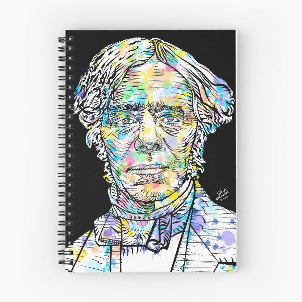 Item preview, MICHAEL FARADAY watercolor and ink portrait designed and sold by lautir.