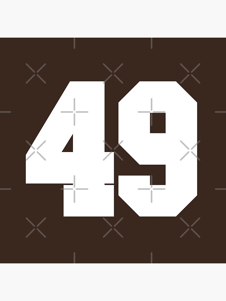 99 Number Cleveland Sports Ninety-Nine Brown Jersey Sticker for Sale by  HelloFromAja