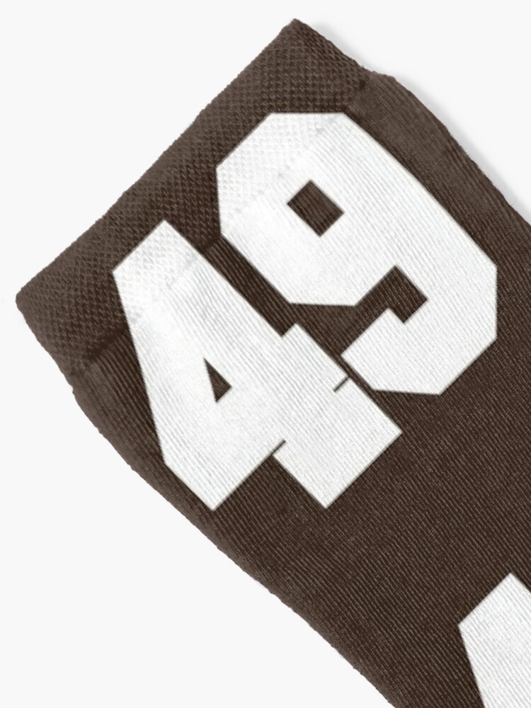 49 Number Cleveland Sports Fourty-Nine Brown Jersey Sticker for Sale by  HelloFromAja