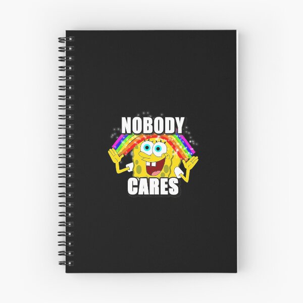 Item preview, Spongebob meme rainbow nobody cares designed and sold by Omeris.