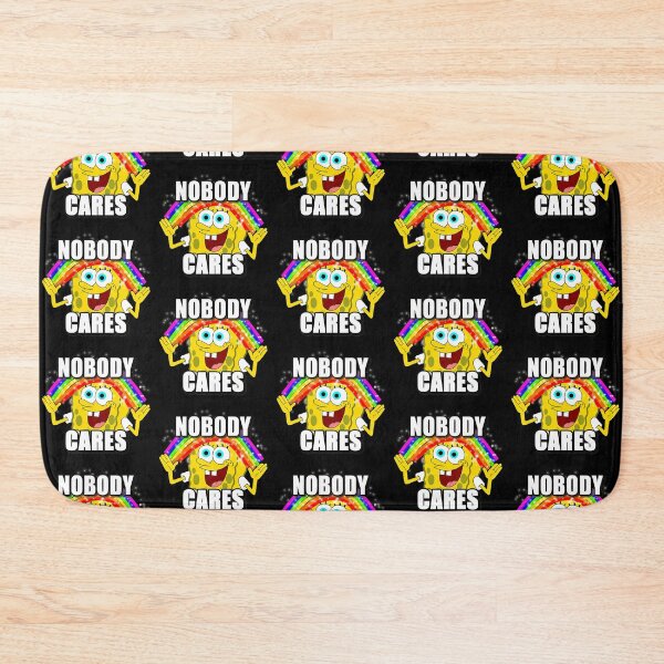 Item preview, Spongebob meme rainbow nobody cares designed and sold by Omeris.