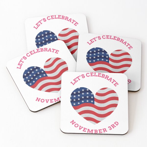 Item preview, Lets Celebrate November 3rd USA Heart designed and sold by LondonRockCity.
