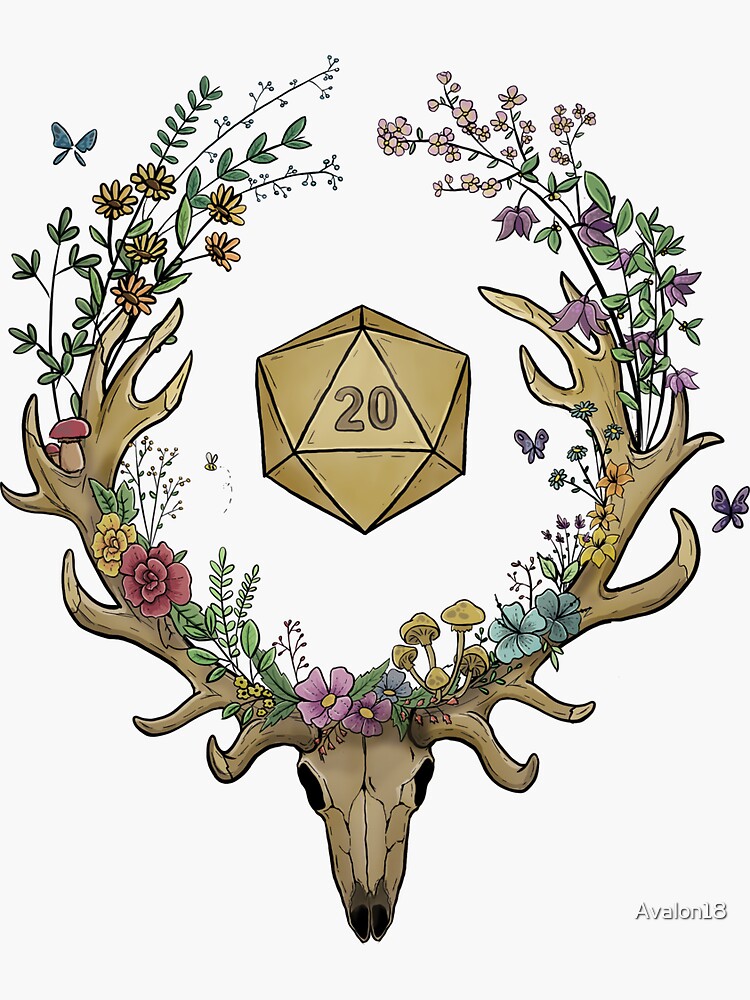 Dnd Druid Class Symbol Sticker For Sale By Avalon18 Redbubble 3925