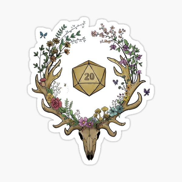 Dnd Druid Class Symbol Sticker For Sale By Avalon Redbubble