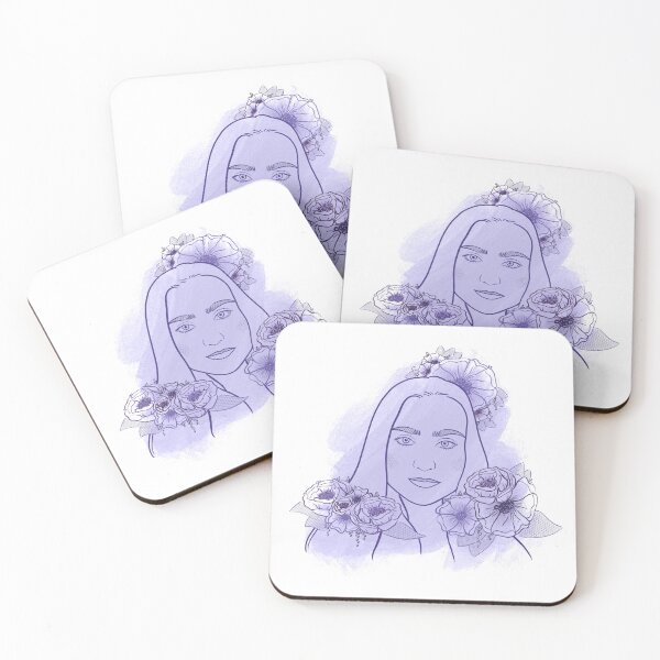 Item preview, Simplistic Portrait of a Not-So-Simplistic Girl w/ Watercolor designed and sold by duskentine.
