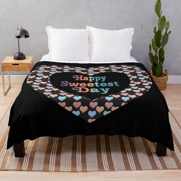 Item preview, HAPPY SWEETEST DAY CHEVRON PAPER DECORATIVE COLORED LITTLE HEARTS designed and sold by Ralek.