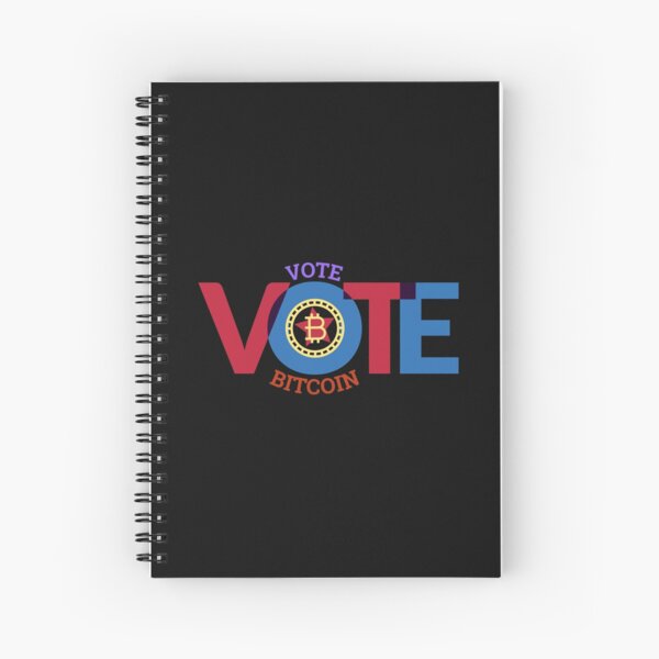 VOTE BITCOIN Spiral Notebook