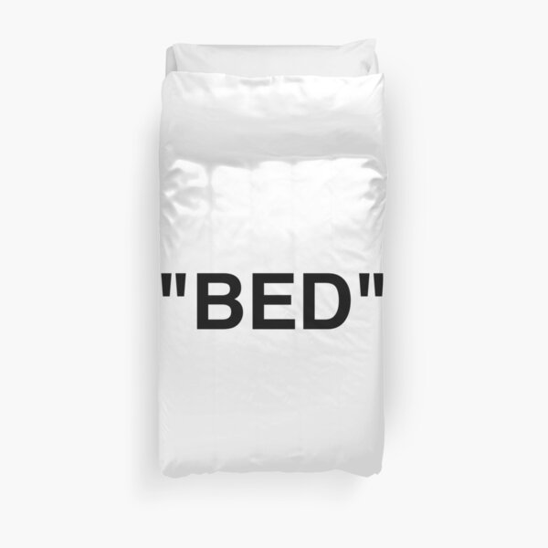 BED | Off White Brand Quotation Marks Hype Streetwear Housse de couette