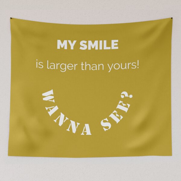 Item preview, Happy and positive design | Large smile | My smile is larger than yours, wanna see? designed and sold by TatianaLG.