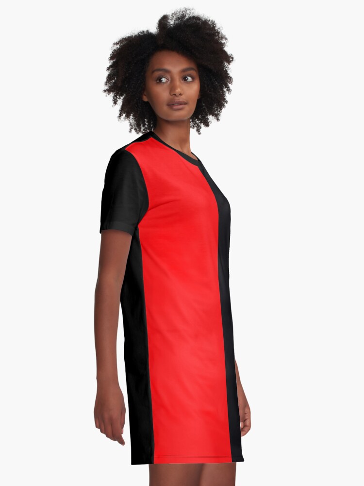 Backpack Half Red Half Black Graphic T Shirt Dress For Sale By Stickersandtees Redbubble