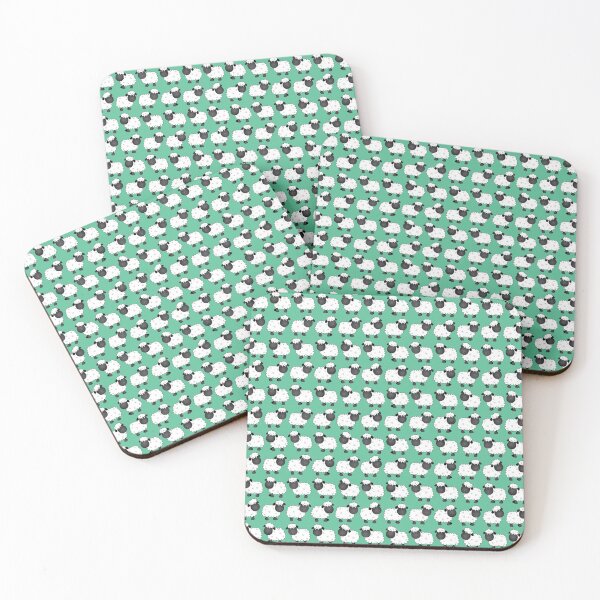 Item preview, Cute Baby Sheep Pattern Green Background  designed and sold by Running-Duck.