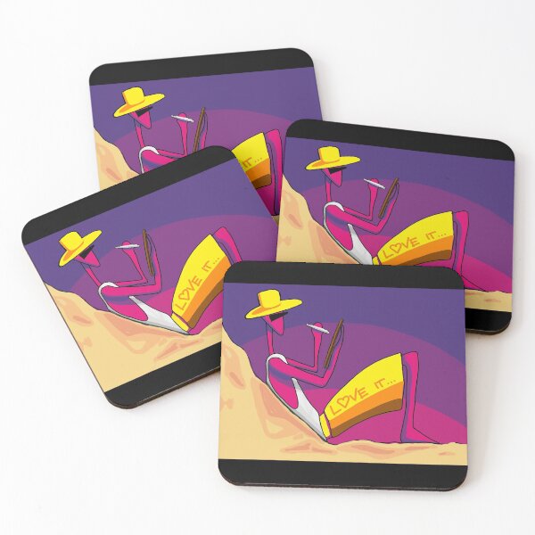 Item preview, Vibrant colorful character drawing on the beach designed and sold by Smurfypixels.