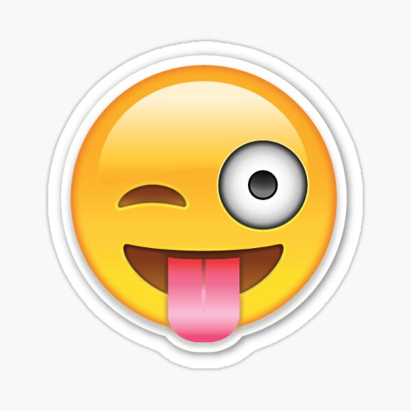 Tongue Out Emoji Stickers Redbubble 4502