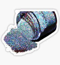 Glitter Spill Sticker