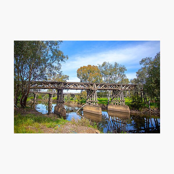 Item preview, Old Rail Bridges, Gundagai, NSW, Australia designed and sold by Richard  Windeyer.