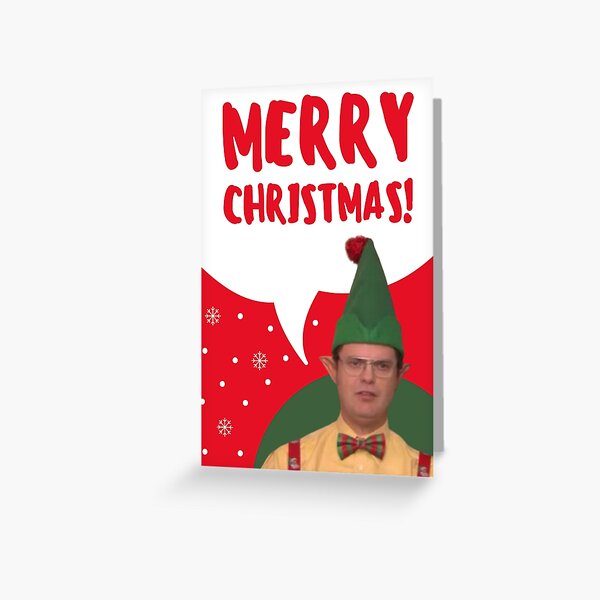 Dwight Schrute Elf Greeting Card