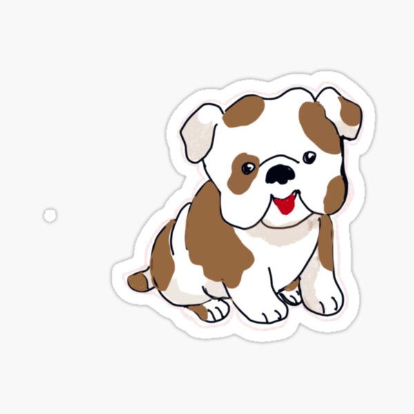 Puppy dog kisses Sticker