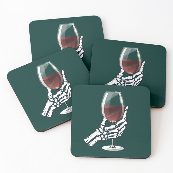 Item preview, Skeleton Holding A Wine Glass designed and sold by DeikarPOD.