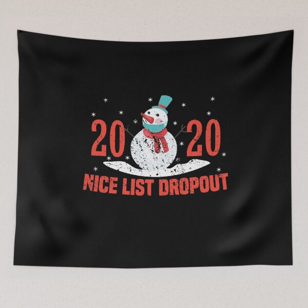 Item preview, Christmas 2020 Nice List Dropout Snowman designed and sold by RainbowPandas.
