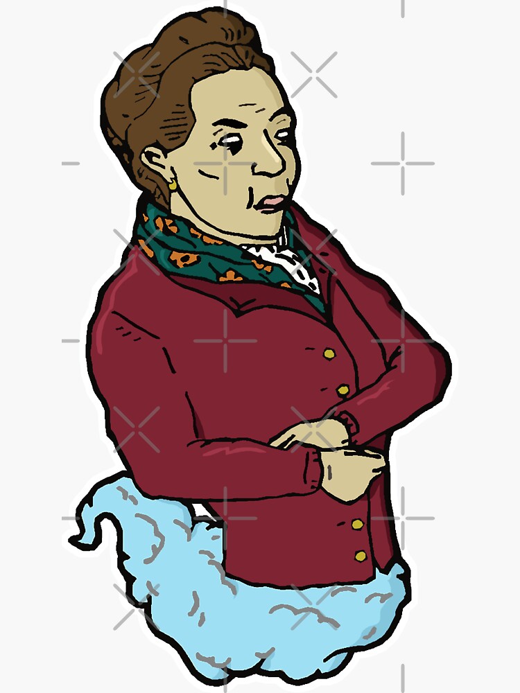 "Dead Theorists The Ghost of De Beauvoir" Sticker by GOATSgear Redbubble