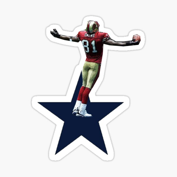 THE TERRELL OWENS TOUCHDOWN CELEBRATION STAR SHIRT AND STICKER Sticker