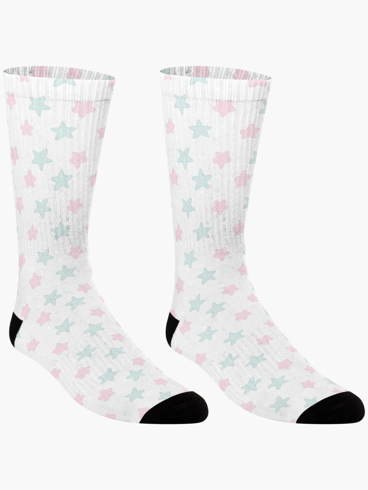 Thumbnail 3 of 5, Socks, Star pattern pastel designed and sold by PatternSquare.