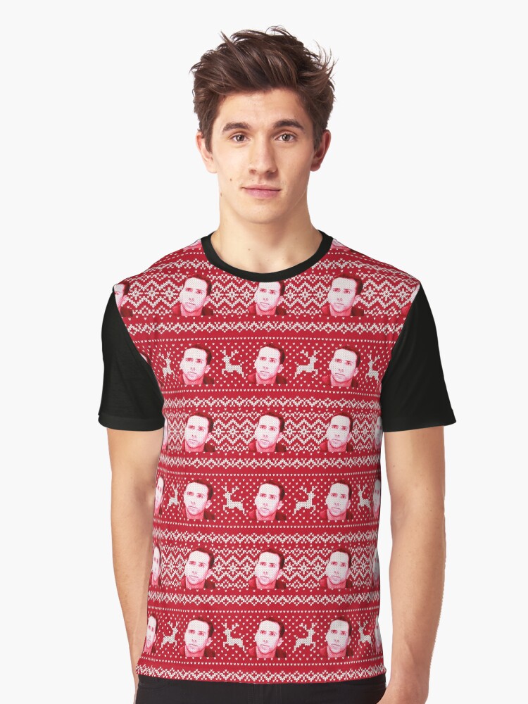 Nicolas cage ugly outlet christmas sweater