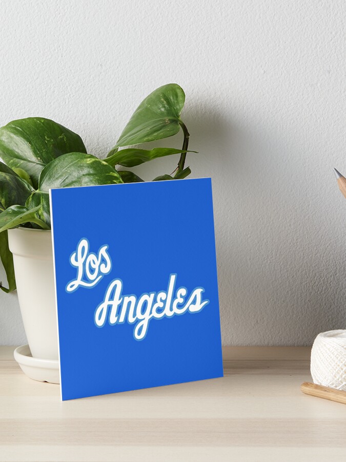 Los Angeles Custom Letters Script | Art Board Print