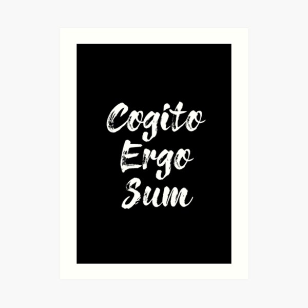 Cogito Ergo Sum Art Prints | Redbubble