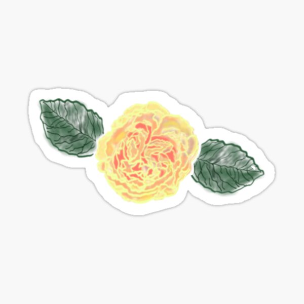 Yellow Rose Sticker