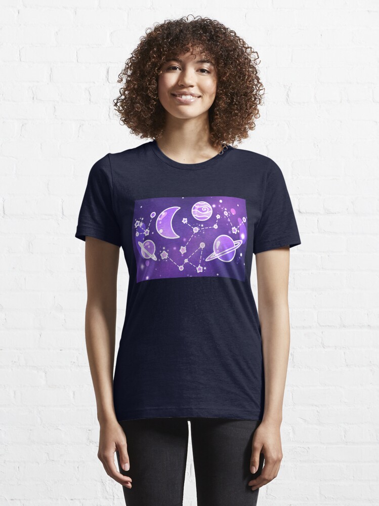 Purple Galaxy Essential T Shirt for Sale by heysoleilart Redbubble