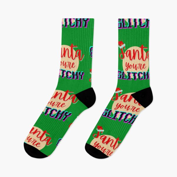 Item preview, Santa You're Glitchy designed and sold by mhicks23.