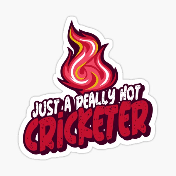 Vista previa del artículo con la obra «Solo un jugador de críquet realmente atractivo», diseñado y vendido por PunyPun.