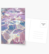 Holographische Gewässer Postkarten