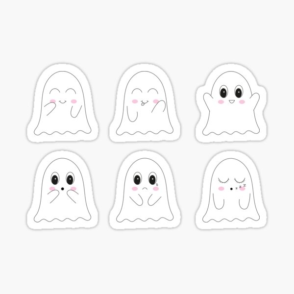 Item preview, Cute Ghost Pattern designed and sold by Monique Vasconcelos.