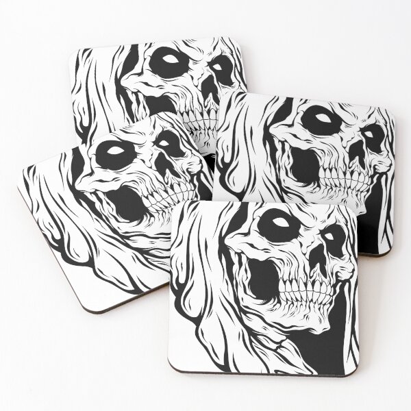 Aperçu de l'œuvre Autocollant Grim Reaper créée et vendue par PatternSquare.