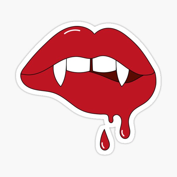 mouth boca vampire vampiro anime sticker by @angelic_mei