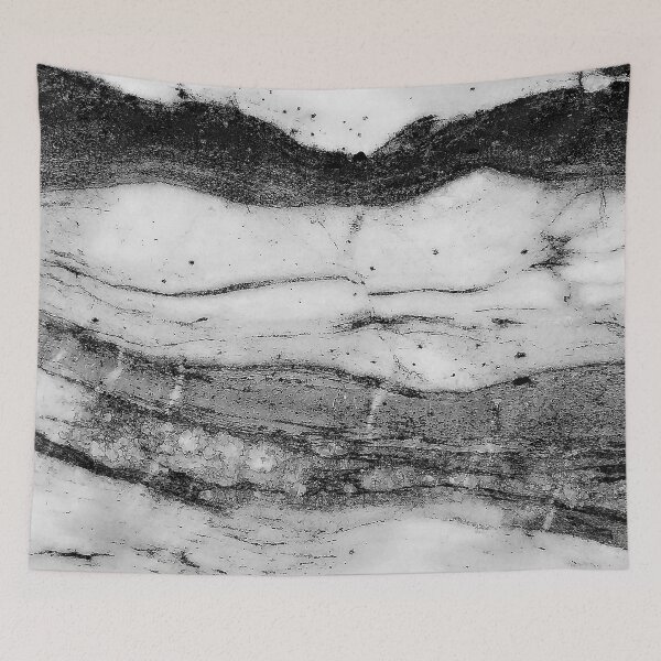 Item preview, Black and White Marble Texture Abstract Decorative Surface designed and sold by worldways.