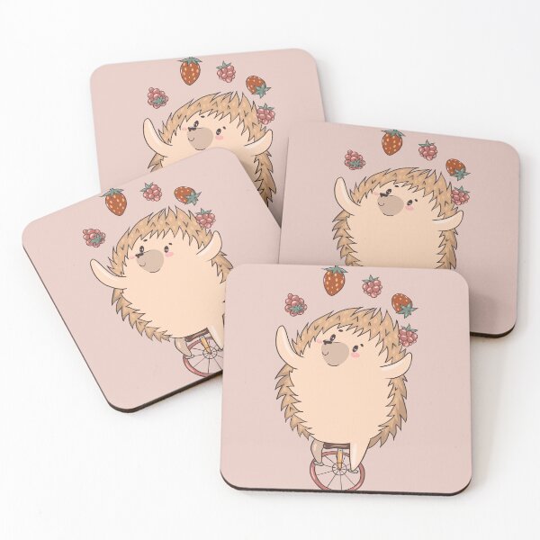 Item preview, Hedgehog juggles berries designed and sold by kalud-zoldyck.