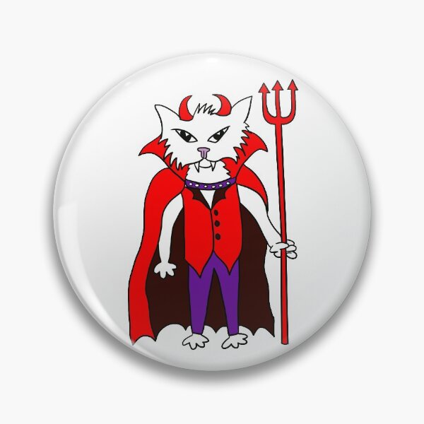 Artikelvorschau, Halloween Devil Cat entworfen und verkauft von KitCatCards.
